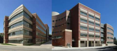 Exterior shot of the Vitamin D Lab research building at UCLA