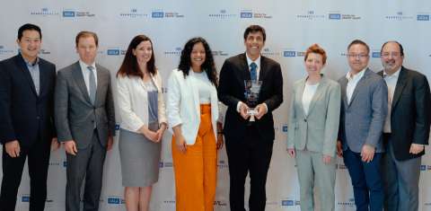 The 2023 Hearst Health Prize winner from Stanford Medicine and leadership from the UCLA Center for SMART Health and Hearst Health