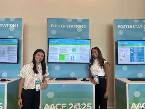 Lisette Collins and her mentor at the AACE Conference