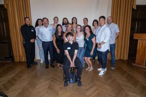 Luka Simunac and his family of blood and platelet donors.