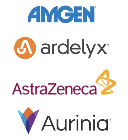 Amgen, Ardelyx, AstraZeneca, Aurinia