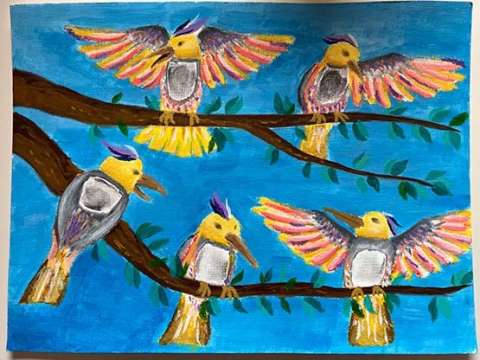 Painted by Emily Jiang