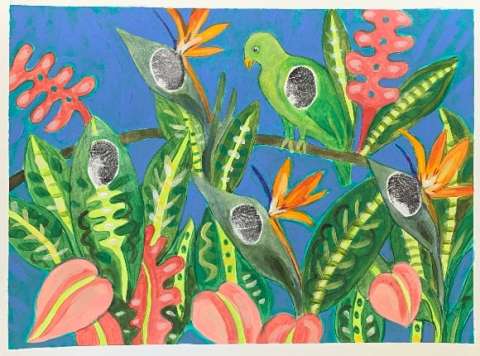 Painted by a guest volunteer artist 