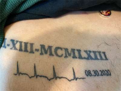 RR 4ICU: Keeping their mother close with tattoos of her EKG (August 2020)