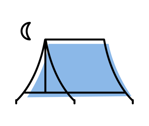 Tent graphic.