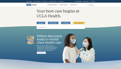 UCLA Health homepage