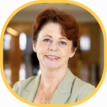 Karen Grimley Chief Nursing Executive portrait in light green blazer