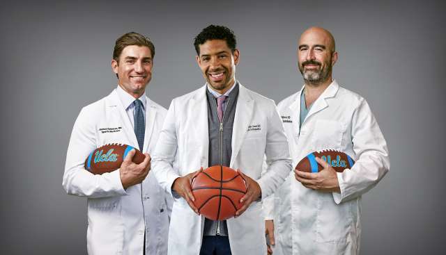 Three UCLA Health sports medicine doctors.
