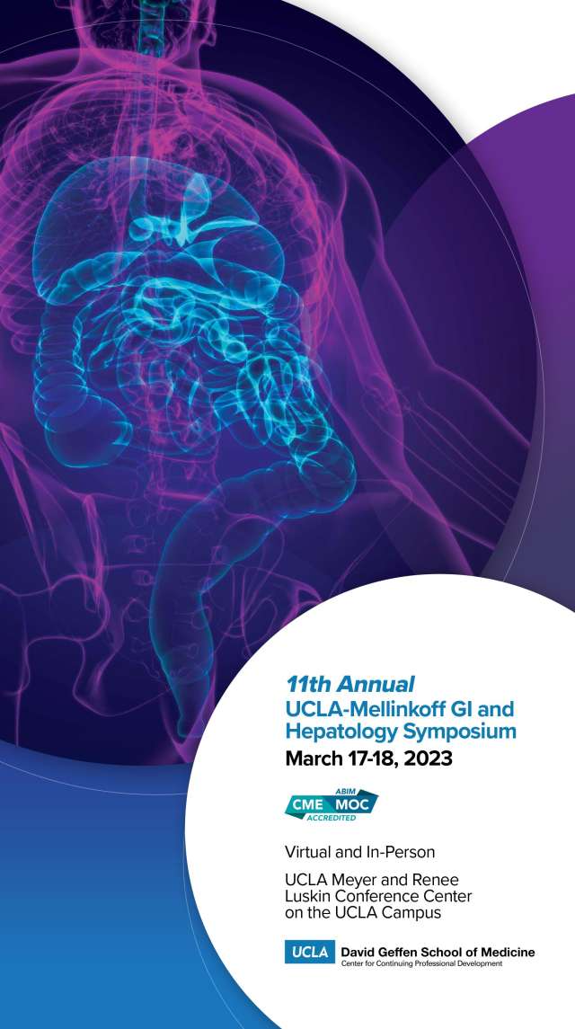 11th Annual UCLA-Mellinkoff GI and Hepatology Symposium Brochure Cover