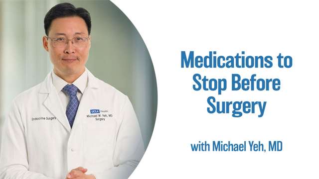 Medications to Stop Before Surgery.