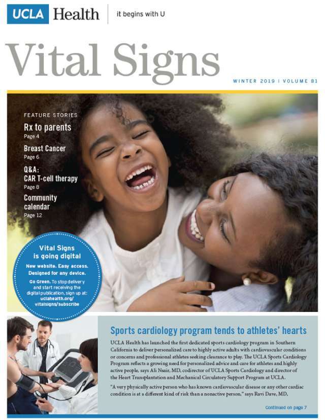 Vital Signs Winter 2019 Cover