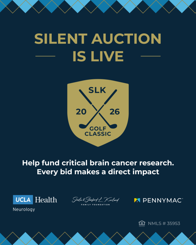 Silent auction live for SLK 2/6 Golf Classic to fund brain cancer research.
