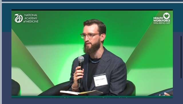 K. Elliott Higgins, III presenting at NAM on Health & Well-being initiatives 