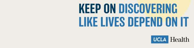 Linkedin Banner that says "Keep on discovering like lives depend on it" with the UCLAH logo