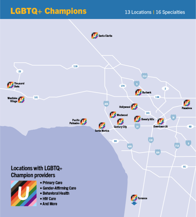 LGBTQ+ Champions Map