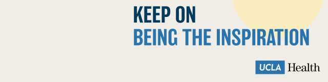 Linkedin Banner that says "keep on being the inspiration" with the UCLAH logo