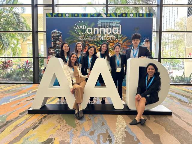 April Armstrong Lab fellows posing during AAD annual gathering