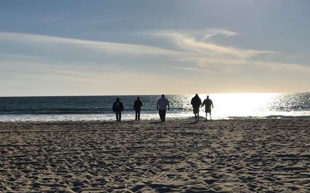 Operation Mend warriors on the beach