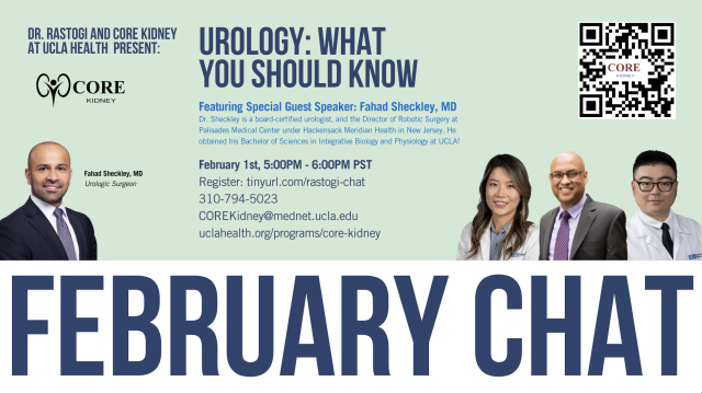 CORE Kidney February Monthly Chat Flyer