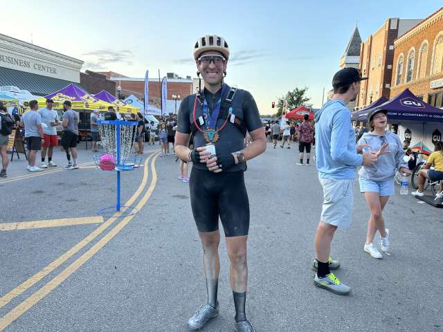 DAPM Anesthsiologist Colby Tanner, MD after a bike ride