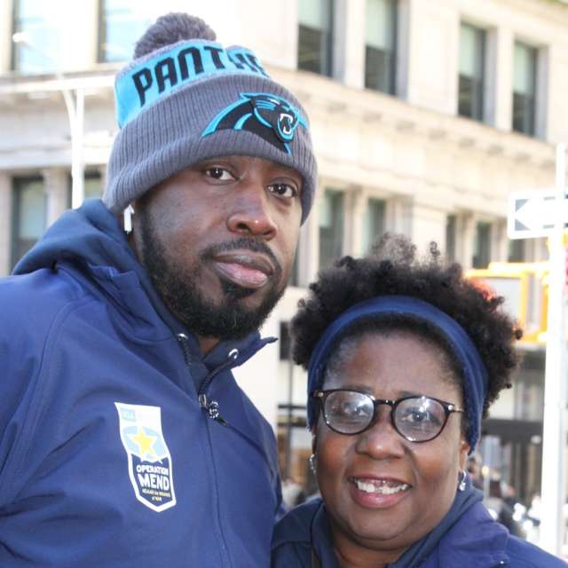 Darius Johnson and his mother