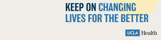 Linkedin Banner that says "Keep on changing lives for the better" with the UCLAH logo