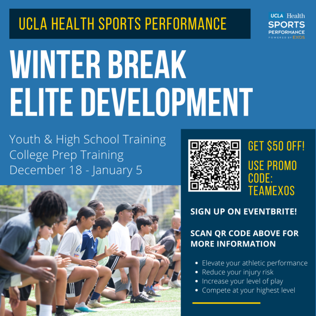 Winter Break Sports Performance Elite Development For Youth, High School, and College Prep Athletes
