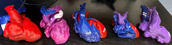 3d model print of hearts