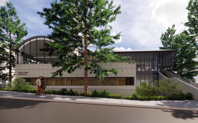 street view of Rosenfeld Hall on a sunny day