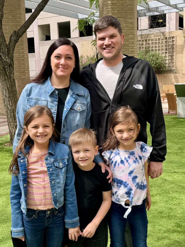 The Langenhop family at UCLA in 2024.