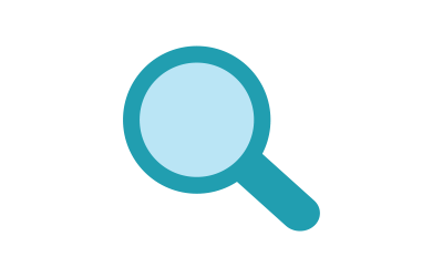 How to Treat a Burn - Magnifying glass icon