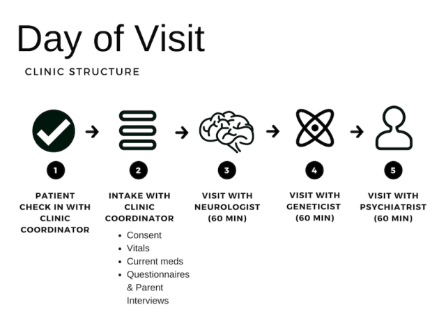 day of visit timeline