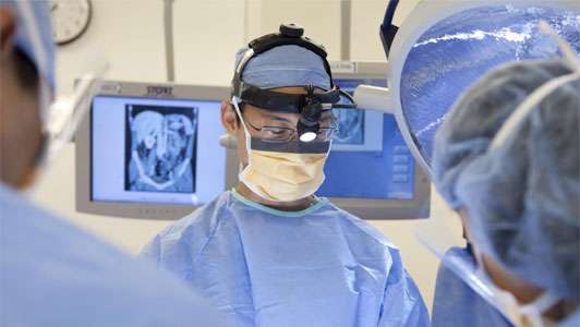 Michael Yeh MD, in the operating room UCLA.