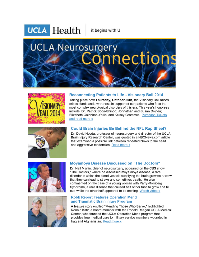 UCLA Neurosurgery Connections - Volume 10