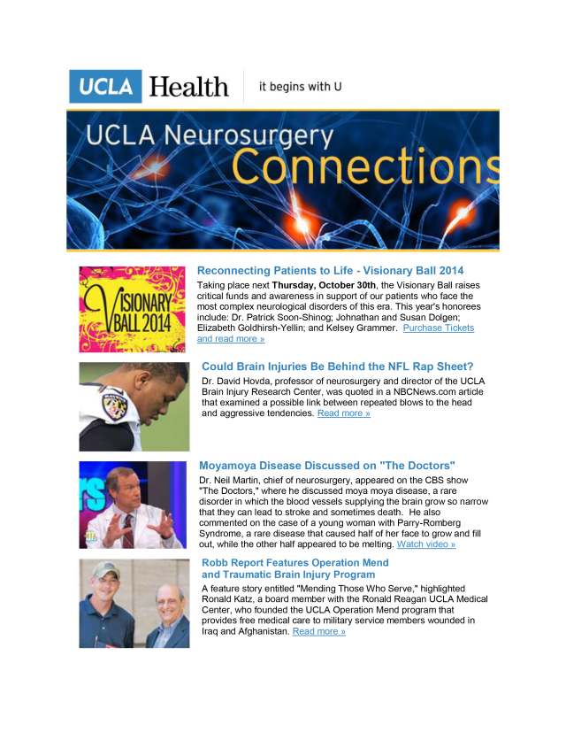 UCLA Neurosurgery Connections - Volume 10