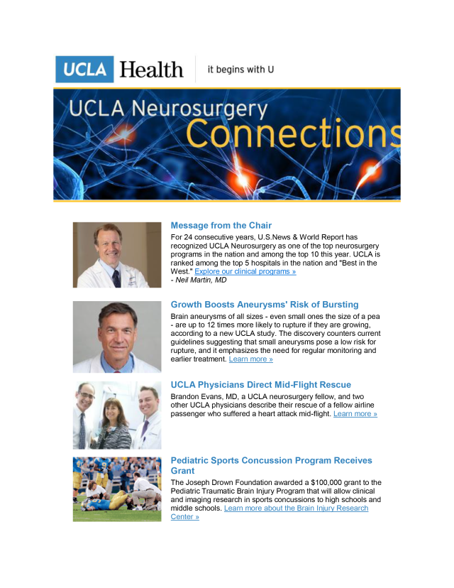UCLA Neurosurgery Connections - Volume 2
