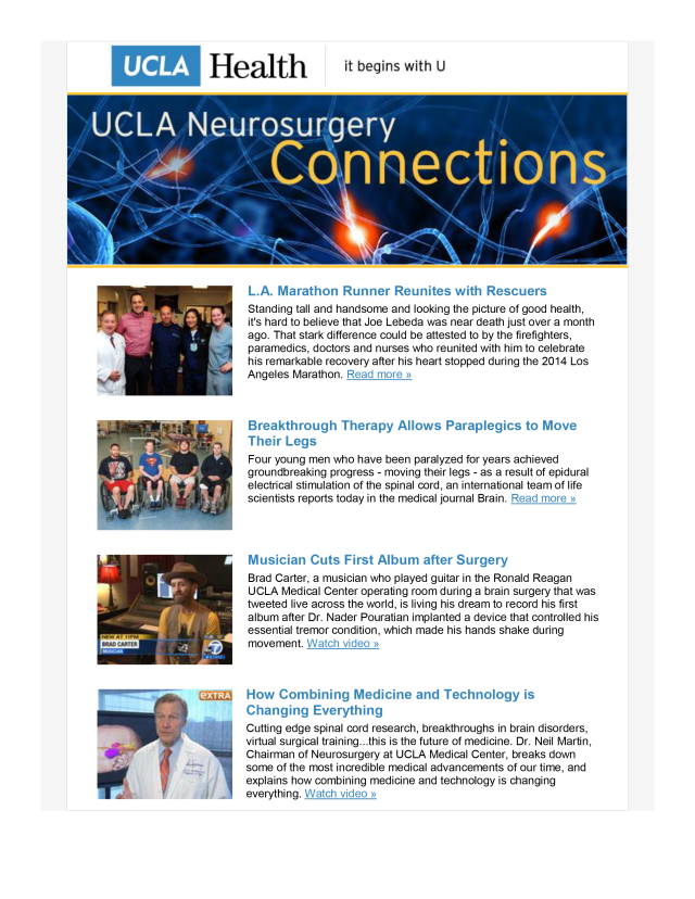 UCLA Neurosurgery Connections - Volume 5