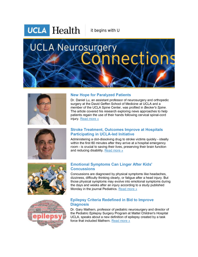 UCLA Neurosurgery Connections - Volume 6