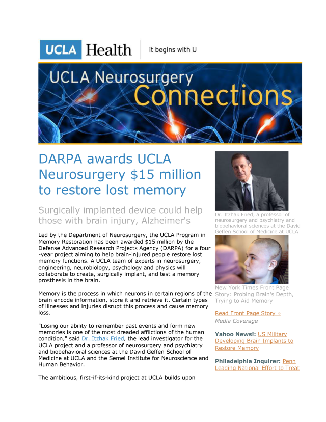 UCLA Neurosurgery Connections - Volume 8