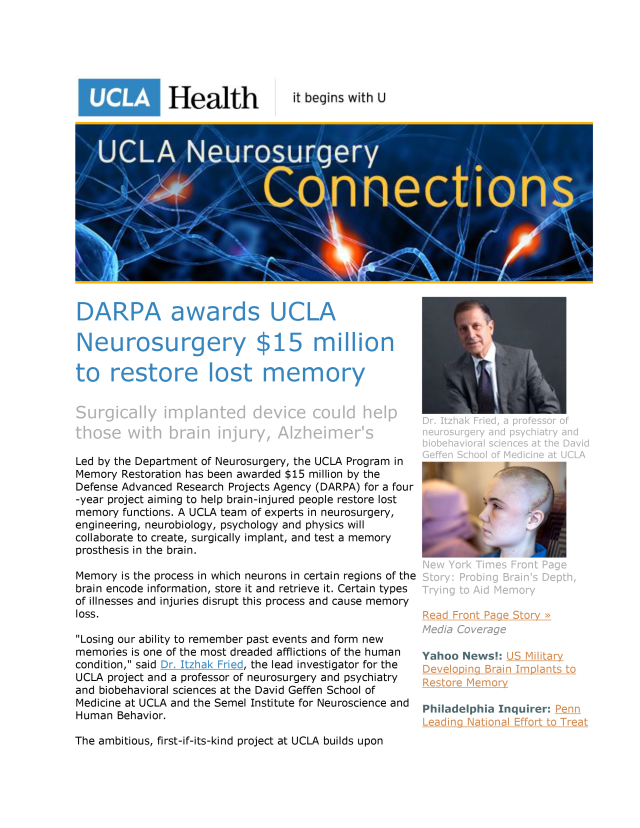 UCLA Neurosurgery Connections - Volume 8