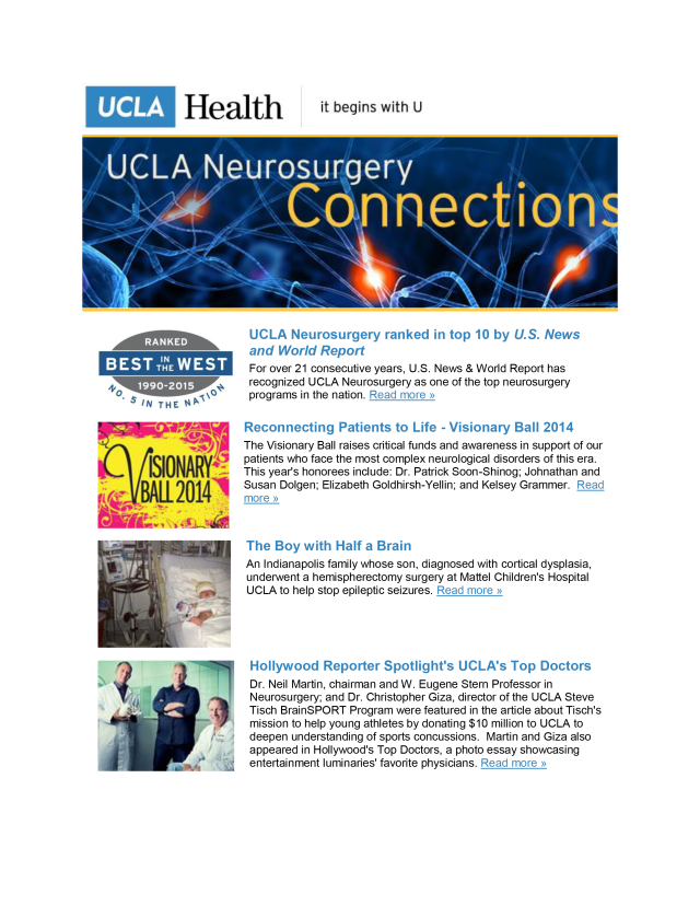 UCLA Neurosurgery Connections - Volume 9