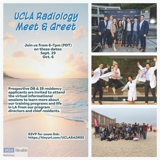 UCLA Radiology Residency Program Meet & Greet - Fall 2022