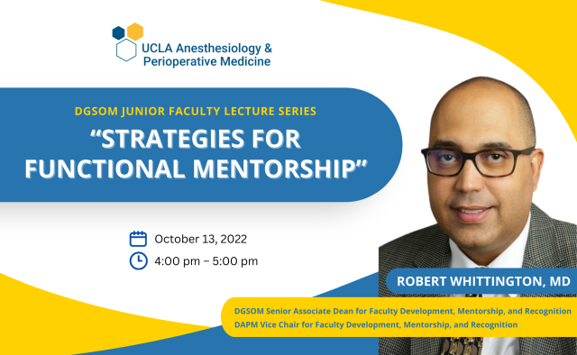 Flyer for Dr. Whittington's Junior Faculty Lecture