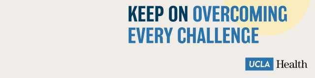 Linkedin Banner that says "Keep on overcoming every challenge" with the UCLAH logo