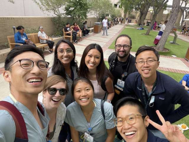 Med-peds residents group selfie picture
