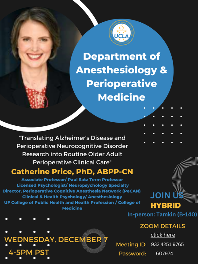 Flyer for Catherine Price's Lecture