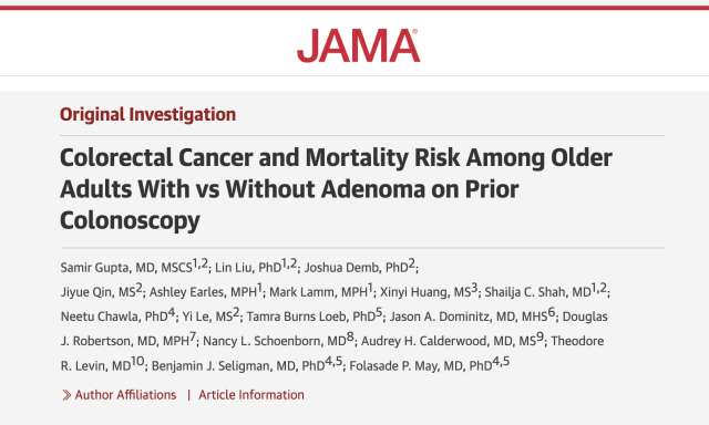 JAMA - CRC and Mortality Risk - May Lab
