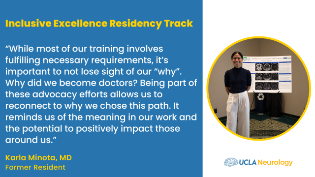 Quote by a former resident describing the impact of the inclusive excellence track