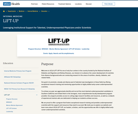 lift up homepage