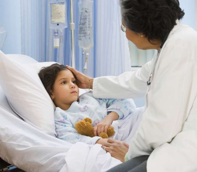Child in hospital